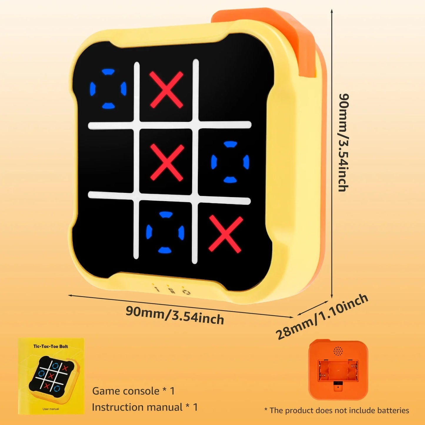 3-in-1 Electronic Tic-Tac-Toe Game – Portable Fun for Kids & Adults!