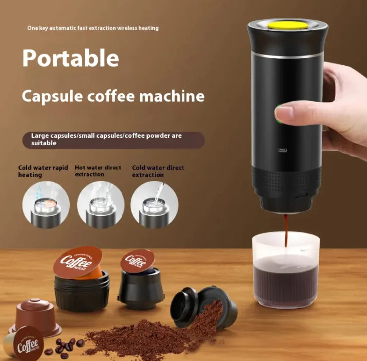 Portable Capsule Coffee Machine – Fresh Coffee Anywhere