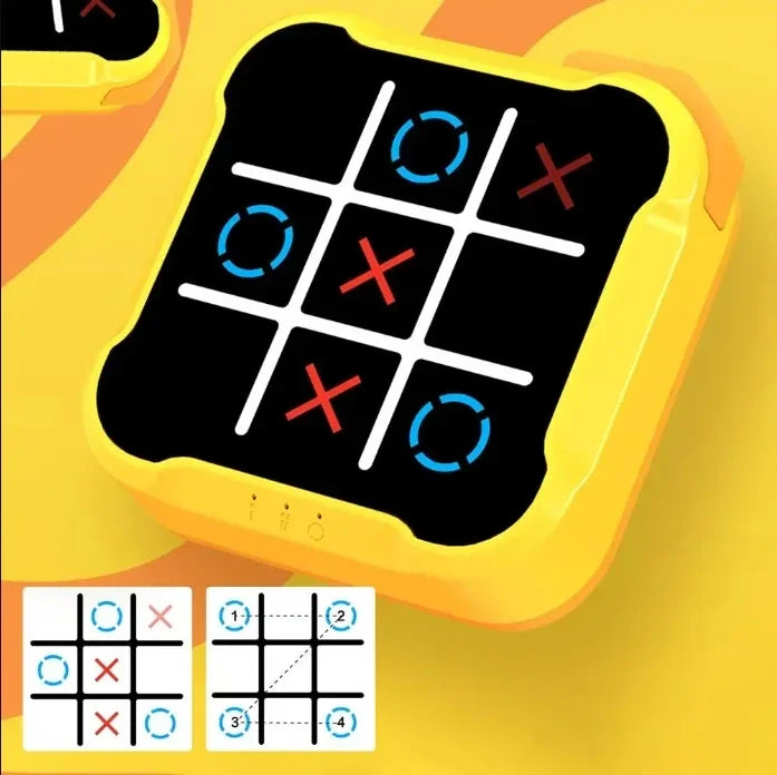 3-in-1 Electronic Tic-Tac-Toe Game – Portable Fun for Kids & Adults!