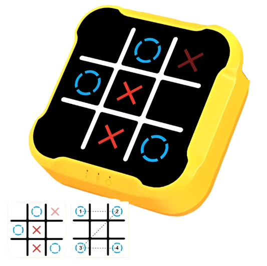3-in-1 Electronic Tic-Tac-Toe Game – Portable Fun for Kids & Adults!
